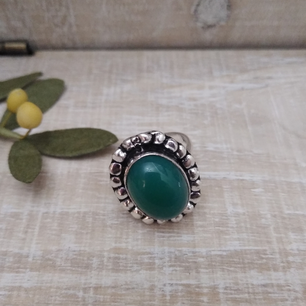 2 RING SET SILVER-STONE NWOT - Picture 5 of 10
